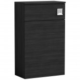 Nuie Arno Back to Wall WC Unit 500mm Wide - Black Woodgrain