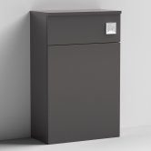 Nuie Arno Compact Back to Wall WC Unit 500mm W x 260mm D - Gloss Grey
