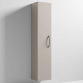 Nuie Athena Wall Hung 1-Door Tall Unit 300mm Wide - Stone Grey