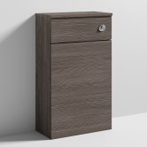 Nuie Athena Back to Wall WC Toilet Unit 500mm Wide - Brown Grey Avola
