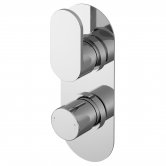 Nuie Binsey Thermostatic Concealed Shower Valve with Diverter Dual Handle - Chrome