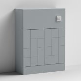 Nuie Blocks Back to Wall WC Unit 600mm Wide - Satin Grey