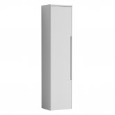 Nuie Elbe Wall Hung 1-Door Tall Storage Unit 356mm Wide - Satin White