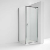 Nuie Ella Pivot Shower Enclosure 760mm x 760mm Excluding Shower Tray - 5mm Glass