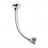 Nuie Freeflow Bath Filler, Pop Up Waste and Overflow, Chrome