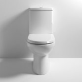 Nuie Lawton Compact Close Coupled Toilet Push Button Cistern - Excluding Seat