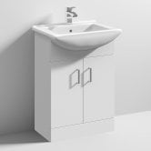 Nuie Mayford Floor Standing Vanity Unit with 550mm Wide Basin - 1 Tap Hole