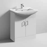Nuie Mayford 2-Door Bathroom Vanity Unit with Basin 650mm Wide - 1 Tap Hole
