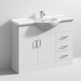 Nuie Mayford Bathroom Vanity Unit with Basin 1050mm Wide - 1 Tap Hole