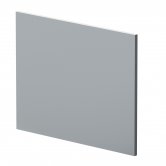 Nuie Blocks Square Shower Bath End Panel 540mm H x 680mm W - Satin Grey