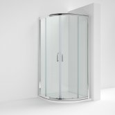 Nuie Pacific Quadrant Shower Enclosure with Round Handle 1000mm x 1000mm - 6mm Glass