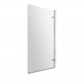 Nuie Pacific Square Hinged Bath Screen 1520mm H x 830mm W - 8mm Glass
