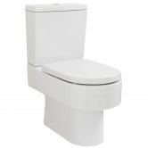 Nuie Provost Close Coupled Toilet with Push Button Cistern - Excluding Seat