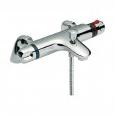 Nuie Reef Thermostatic Bath Shower Mixer Tap - Chrome