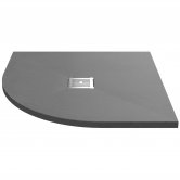 Nuie Slimline Slate Quadrant Shower Tray 900mm x 900mm - Grey