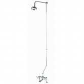 Nuie Traditional 3/4 Bath Shower Mixer with Fixed Head + Tap Spout