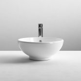 Nuie Vessels Round Countertop Basin 410mm Diameter - 0 Tap Hole