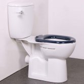 Nymas NymaPRO Doc M Close Coupled Toilet Ware Set - Dark Blue Ring Seat