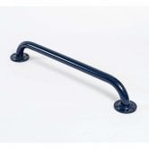 Nymas NymaPRO Round Flange Stainless Steel Grab Rail 35mm Diameter 455mm Length - Dark Blue