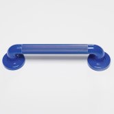 Nymas NymaPRO Plastic Fluted Grab Rail with Concealed Fixings 300mm Length - Electric Blue