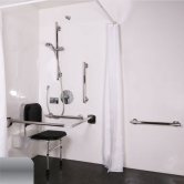 Nymas NymaSTYLE Doc M Luxury Shower Pack - Polished Grab Rails