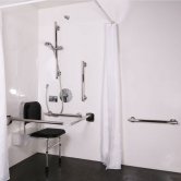 Nymas NymaSTYLE Doc M Luxury Shower Pack - Satin Grab Rails