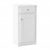 Orbit Classica Traditional Side Cabinet 400mm Wide 1-Drawer and 1-Door - Chalk White