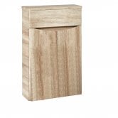 Orbit Contour Back to Wall WC Unit 500mm Wide - Driftwood