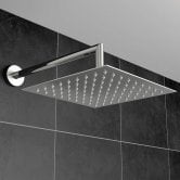 Orbit Square Fixed Shower Head 400mm x 400mm - Stainless Steel