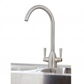 Orbit Marlo Kitchen Sink Mixer Tap Dual Handle - Brushed Nickel