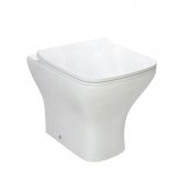 Orbit Nix Back to Wall Toilet 490mm Projection - Wrap Over Seat