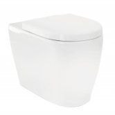 Orbit Petit Rimless Wall Hung Toilet Pan with Soft Close Seat - White