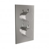 Orbit Recessed Round Concealed Shower Valve with Diverter Dual Handle - Chrome