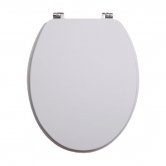 Orbit Vinyl Wrap MDF Soft Close Toilet Seat with Top Fix - High Gloss White