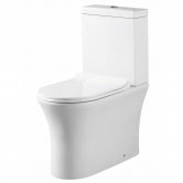 Orbit Viva Comfort Height Close Coupled Rimless Toilet Push Button Cistern - Excluding Seat