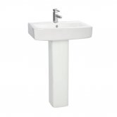 Orbit Vola Basin with Full Pedestal 570mm Wide - 1 Tap Hole