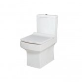 Orbit Vola Close Coupled Toilet with Push Button Cistern - Slimline Seat