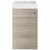 Nuie Athena Toilet and Basin Combination Unit 500mm Wide - Driftwood