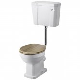 Nuie Richmond Low Level Toilet with Lever Cistern - Excluding Seat and CP Flushpipe