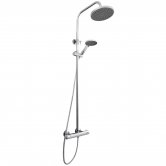 Nuie Round Bar Mixer Shower with Shower Kit and Fixed Head