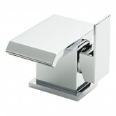 Nuie Minimalist Side Action Mono Basin Mixer Tap with Push Button Waste
