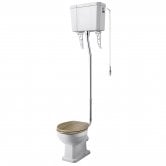 Nuie Richmond High Level Toilet Pan and Cistern (Excluding Flush Pipe Pull Chain and Seat)