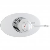 Nuie Concealed Sequential Shower Valve Club Handle - Chrome
