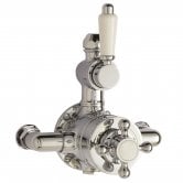 Nuie Victorian Exposed Shower Valve Dual Handle - Chrome