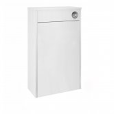 Nuie York Back to Wall WC Toilet Unit 500mm Wide - White Ash