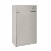 Nuie York Back to Wall WC Toilet Unit 500mm Wide - Grey Woodgrain