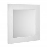 Nuie York Bathroom Mirror 800mm H x 600mm W - White Ash