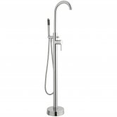 Prestige Plan Freestanding Bath Shower Mixer with Shower Kit Chrome