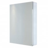RAK Gemini 1-Door Mirrored Bathroom Cabinet 700mm H x 500mm W - Stainless Steel