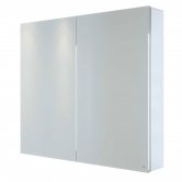 RAK Gemini 2-Door Mirrored Bathroom Cabinet 600mm H x 700mm W - Stainless Steel